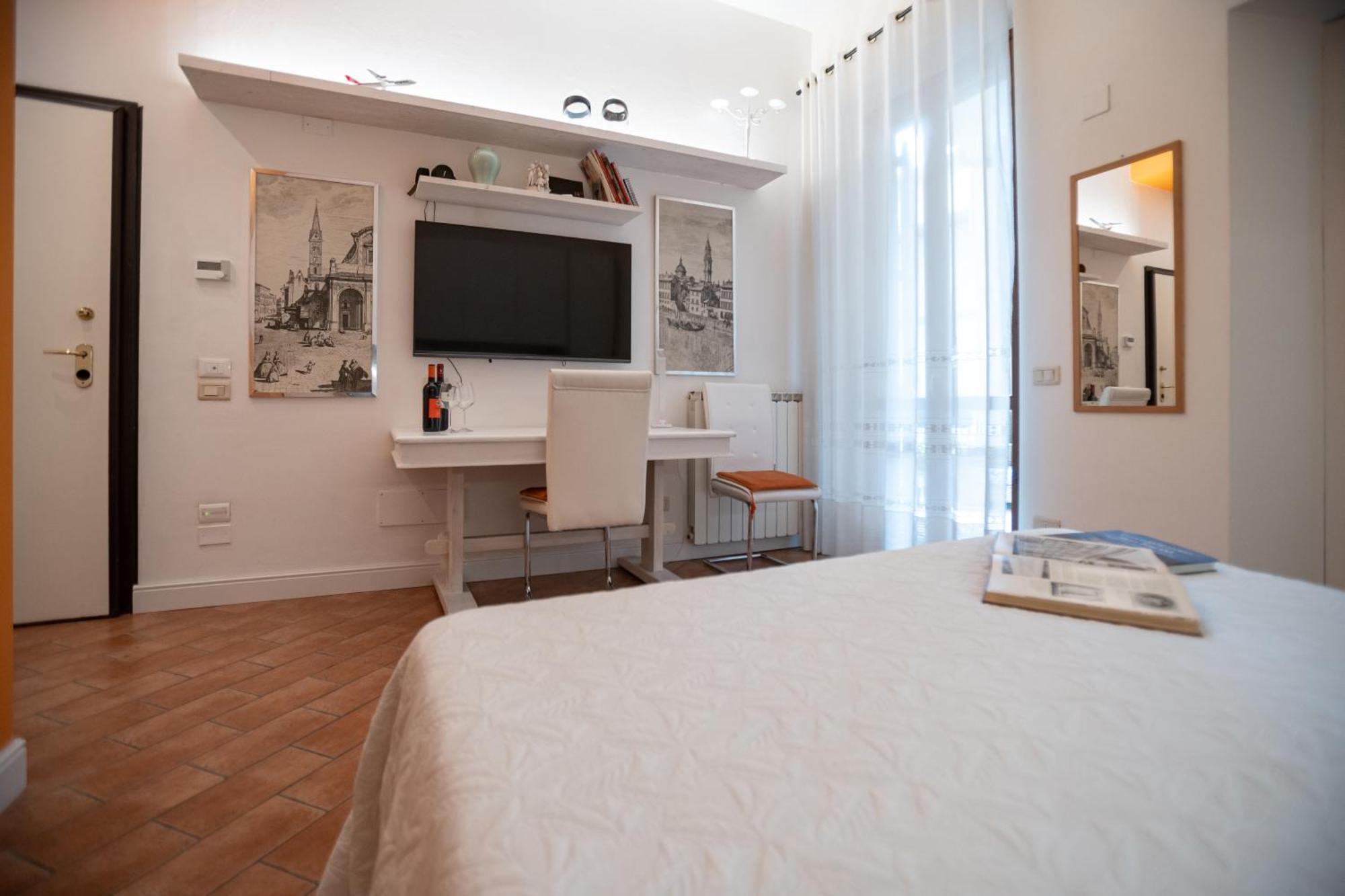 Indipendent Studio Apartment With Terrace - Parking Florencie Exteriér fotografie